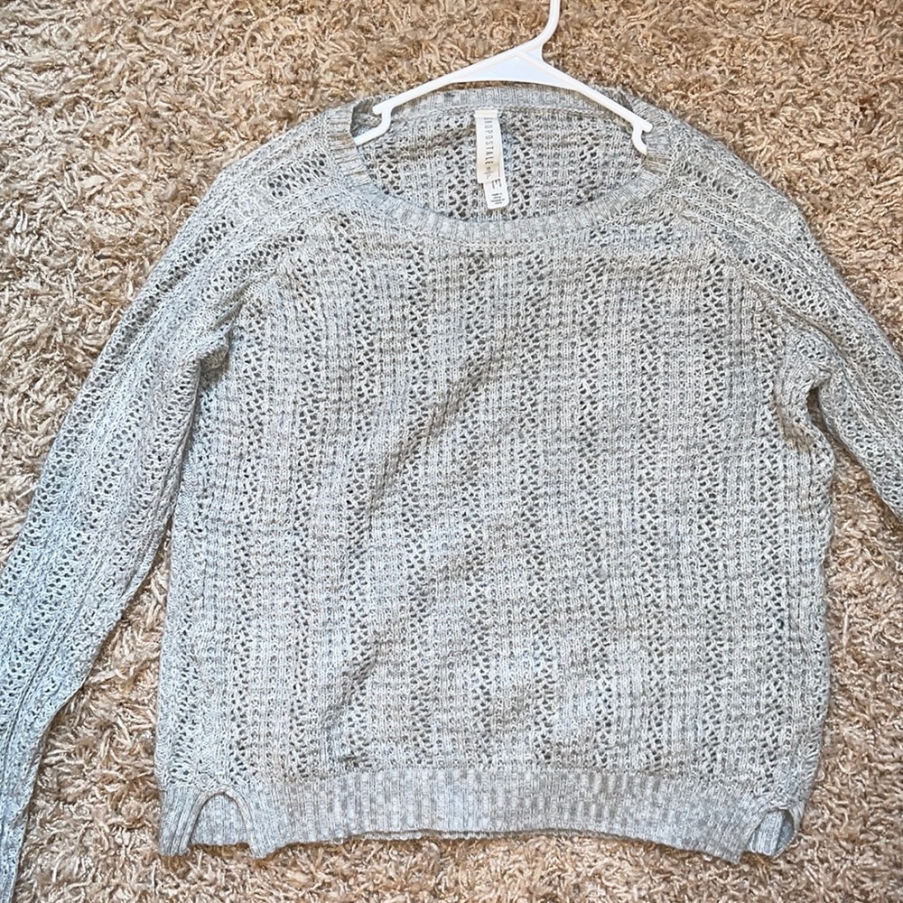 Grey Aeropostale Knit Sweater
